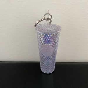 Starbucks 2023 Summer Unicorn Bling Studded Mini Tumbler Keychain